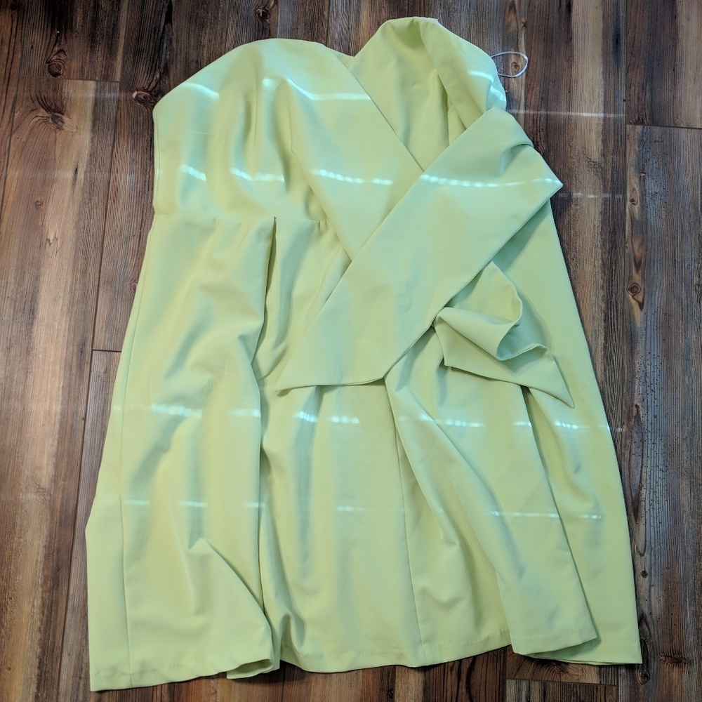 Lime green dress from Eloquii